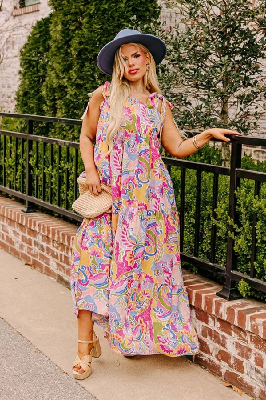 Resort Radiance Paisley Maxi Dress Curves