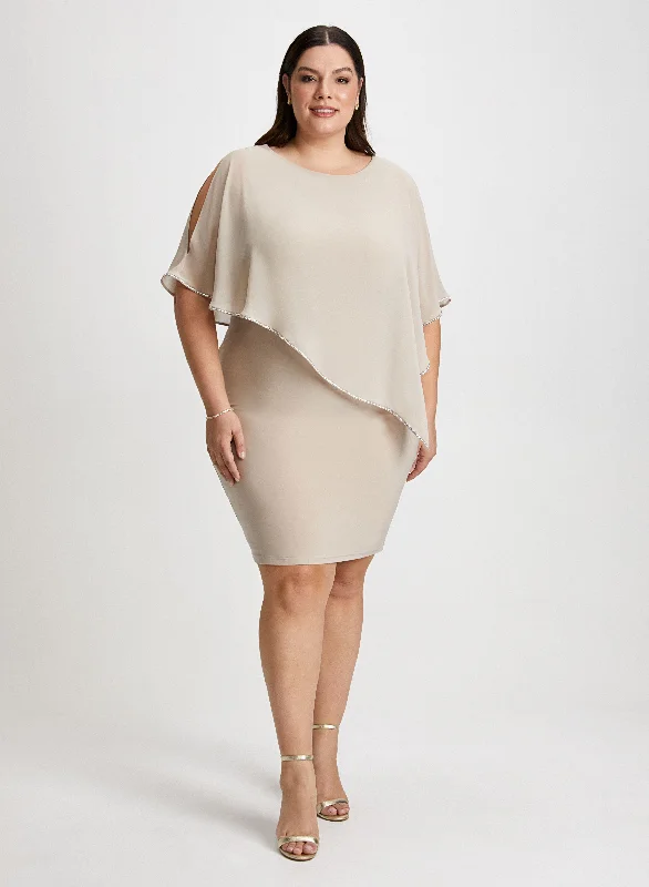 Chiffon Poncho Dress