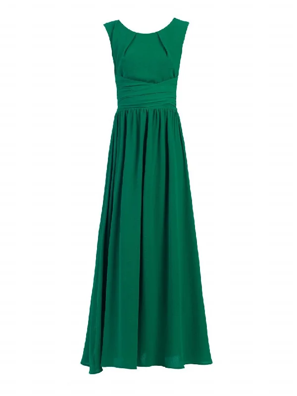 Jolie Moi Crepe Chiffon Maxi Dress, Green